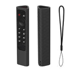 For NVIDIA Shield TV Pro 4K HDR Remote Control Silicone Case With Lanyard, YK010 Black