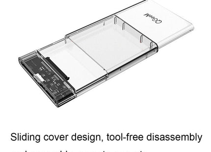 Type-C/USB-C QGeeM USB3.0 Transparent High-Speed 2.5 Inch Universal Laptop External Hard Disk Box