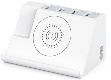 PD 20W +QC 3.0 Wireless Charging+6 Ports Multi-function Charger(EU Plug)