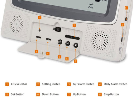 Desktop Digital Perpetual Calendar Study Alarm Clock