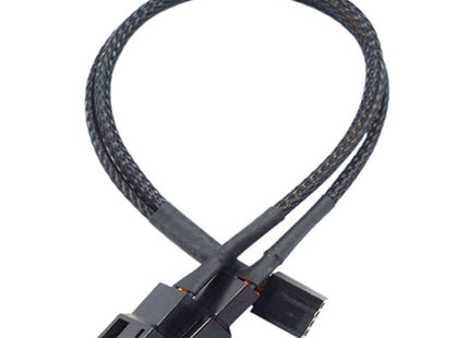 Computer PWM Temperature Control Cooling Fan Extension Cable Chassis HUB Connector, 0.27m