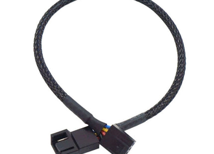 Computer PWM Temperature Control Cooling Fan Extension Cable Chassis HUB Connector, 0.27m