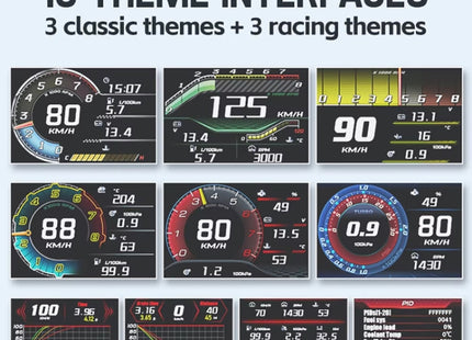 HUD Head-up Display OBD LCD Mileage Speedometer