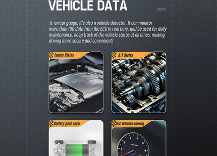 HUD Head-up Display OBD LCD Mileage Speedometer