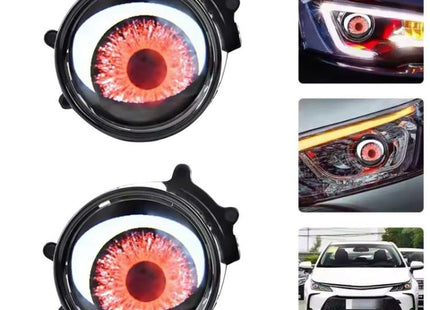 3-Inch Car Motorcycle LED Demon Eye Light Modification, For Two