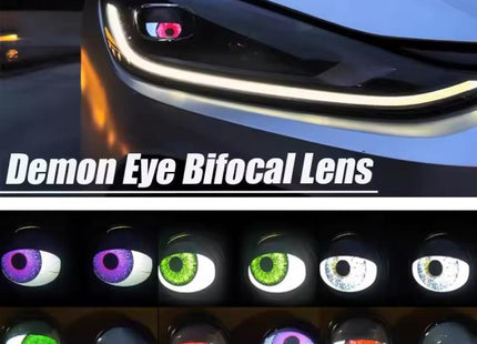3-Inch Car Motorcycle LED Demon Eye Light Modification, For Two
