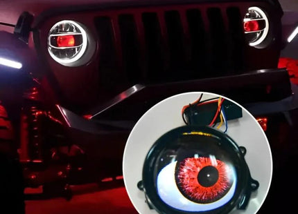 3-Inch Car Motorcycle LED Demon Eye Light Modification, For Two