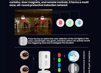 Wireless Infrared Sensor Split Supermarket Welcome Doorbell, Infrared Sensor Doorbell