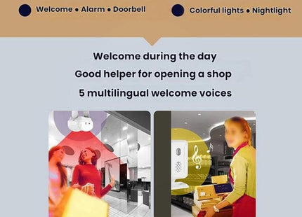 Wireless Infrared Sensor Split Supermarket Welcome Doorbell, Infrared Sensor Doorbell