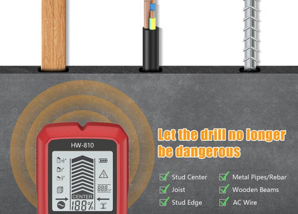 Multifunctional Wall Stud Wire Metal Detector