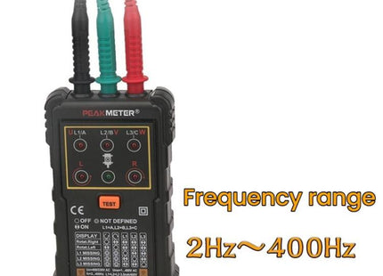 PEAKMETER Three-phase AC Motor Rotation Phase Sequence Tester, PM5900