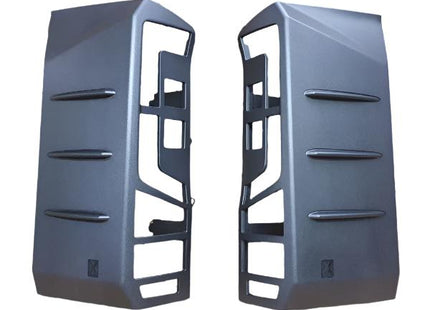 For VW Crafter Rear Light Guards Hammerite Ultimate Matte Black (2018-2025) | Tail Light Protectors | Van-X