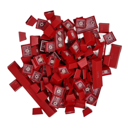 ABS Keycaps Full Size Red