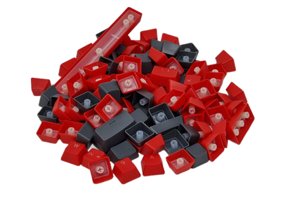 ABS Keycaps Full Size Red&Charcoal