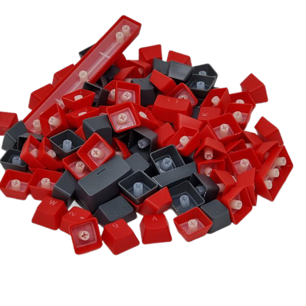 ABS Keycaps Full Size Red&Charcoal