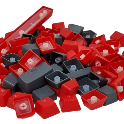 ABS Keycaps Full Size Red&Charcoal
