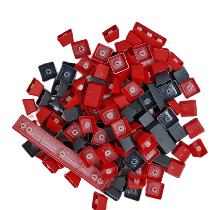 ABS Keycaps Full Size Red&Charcoal