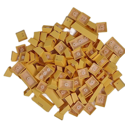 ABS Keycaps Full Size Yellow