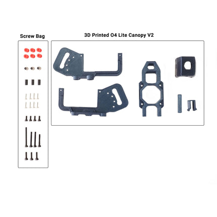 TuneRC DJI O4 Pro/ Lite Air Unit Mount V2 (PETG+Screw Bag)