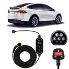 Type 2 to 3 Pin Charging Cable / 10M / 6amp – 12amp Adjustable (2.3kW)