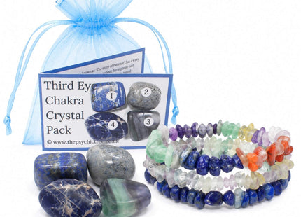 Third Eye Chakra Healing Crystals & Bracelets Collection