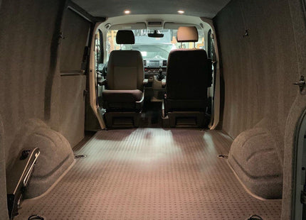 For VW T6.1 Transporter V2 Rear Tailgate Threshold Cover Full Length Plastic | Van-X