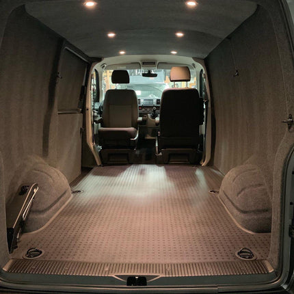 For VW T5/T5.1 Transporter V2 Rear Tailgate Threshold Cover Full Length Plastic | Van-X