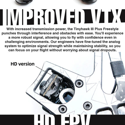 EMAX Tinyhawk III Plus Freestyle Drone (BNF Analog)