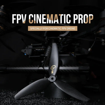 T-Motor C9.5x5 Cinematic Tri-Blade Carbon Fiber Nylon Propellers - 1CW+1CCW