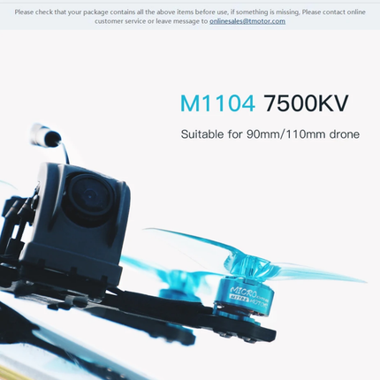 Tmotor M1104 7500kV Micro Brushless Motor
