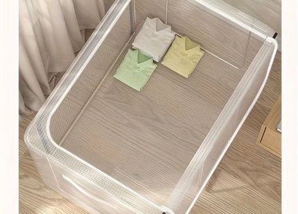 Transparent Clear Folding Storage Box – Durable Polyester Organiser Clothes Boxes