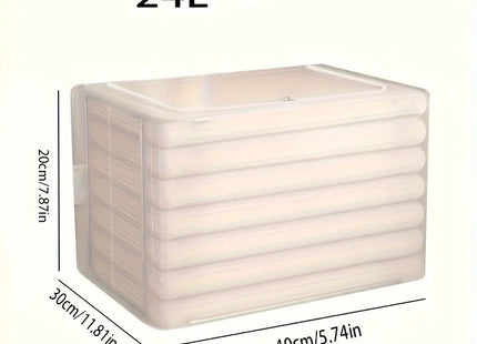 Transparent Clear Folding Storage Box – Durable Polyester Organiser Clothes Boxes