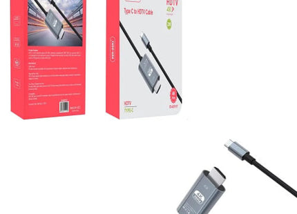Type C to HDTV 4K Cable Adaptor Plug & Play 2M (VD-ADP017)