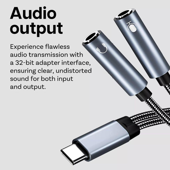 Type C to Dual AUX Adaptor