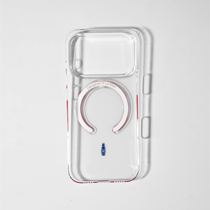 Slim Clear iPhone Air Case with Red MagSafe Ring - Big Ben | The Iconic Slim