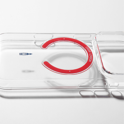 Slim Clear iPhone Air Case with Red MagSafe Ring - Big Ben | The Iconic Slim