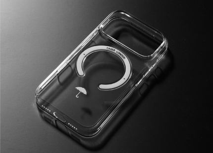 Slim Clear iPhone Air Case with White MagSafe Ring - Umbrella Icon | The Iconic Slim