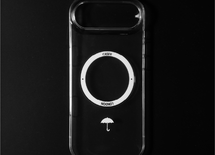 Slim Clear iPhone Air Case with White MagSafe Ring - Umbrella Icon | The Iconic Slim