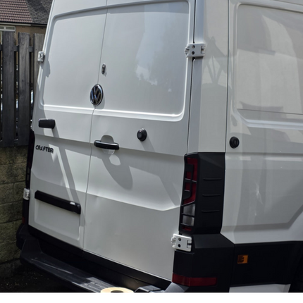 For Volkswagen Crafter Rear Light Guards -  Matte Black (2018 Onwards)