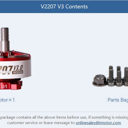 T-Motor Velox V3 2207 Brushless FPV Motor