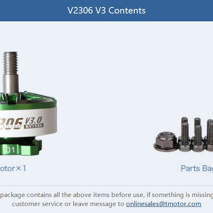 T-Motor Velox V3 2306 Brushless FPV Motor