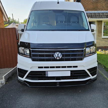 For VW Crafter New Shape Headlight Guards – Gloss Black – Premium Protection | Van-X