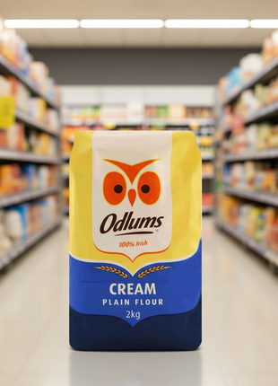 8 x Odlums Cream Plain Flour 2Kg