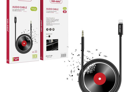Lightning to 3.5mm Aux Connector Cable for iPhones (VD-AUX001)