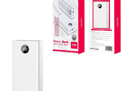 20000mAh Power Bank with Dual Built-in Cables