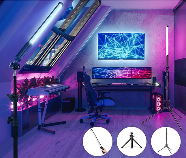 VL119 Handheld RGB Colorful Stick Light 19.68 inch Handheld LED Light