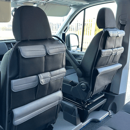 For VW Crafter & MAN TGE Campervan Back Seat Storage Organiser | Premium Captain Seats Van-X