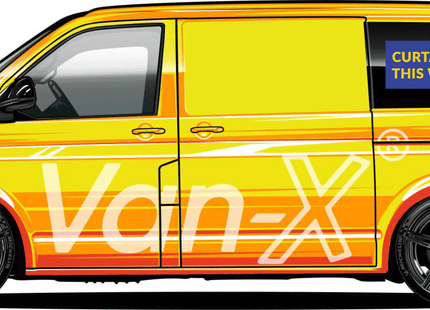 For VW Caddy Window Curtains Eco-Line Black | Camper Van Curtains | Van-X