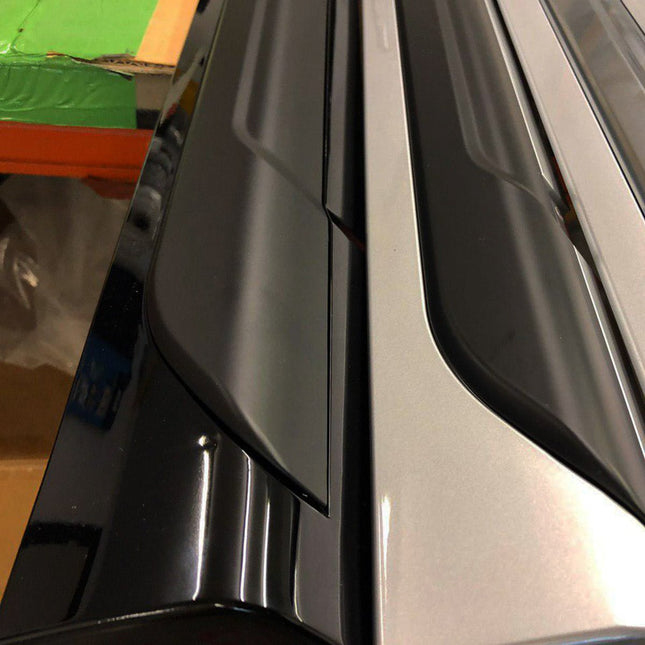 For VW T5, T5.1 LWB Side Skirts Deep Black Plastic Painted and Ready to Fit