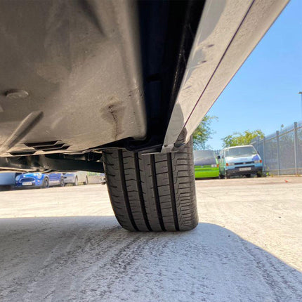 For VW T5, T5.1 SWB Side Skirts Reflex Silver Plastic Painted and Ready to Fit